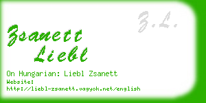 zsanett liebl business card